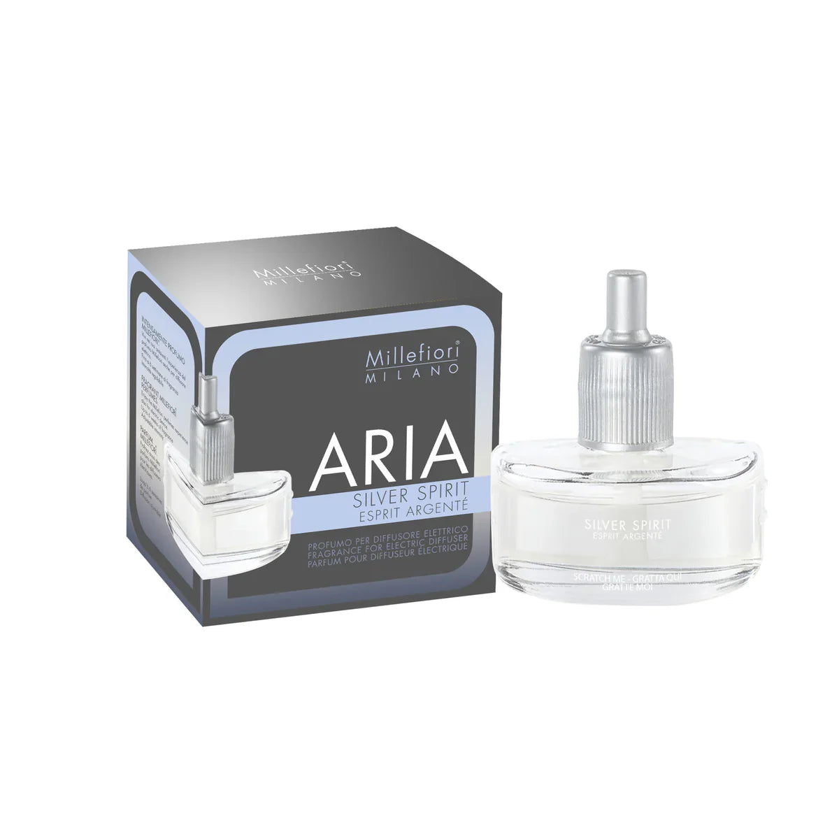 Millefiori Milano - Aria Elektrische Diffuser Navulling - Silver Spirit