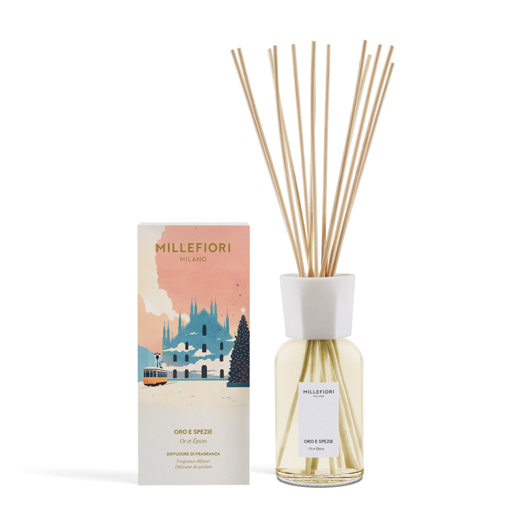 Millefiori Milano - Geurstokjes 250 ml - Oro E Spezie