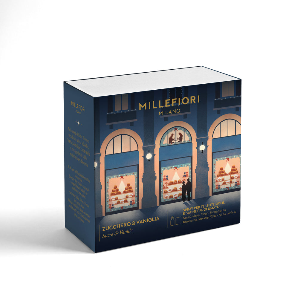 Millefiori Milano - Kerst Cadeauset - Textielverfrisser 100ml & Sachet