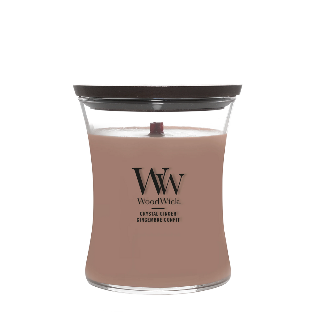 WoodWick - Crystal Ginger - Medium Geurkaars
