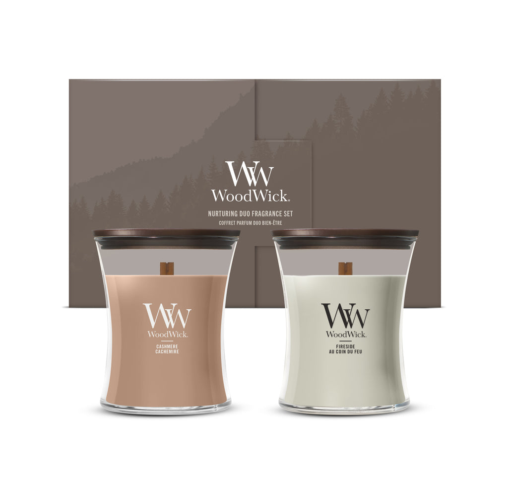 WoodWick - Deluxe Cadeauset - 2 Medium Geurkaarsen