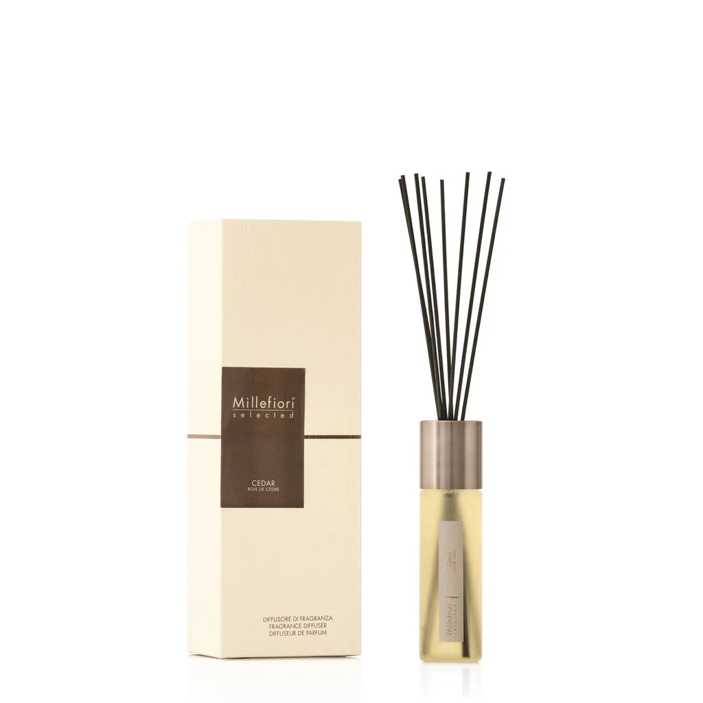 Millefiori Selected - Geurstokjes 100 ml - Cedar