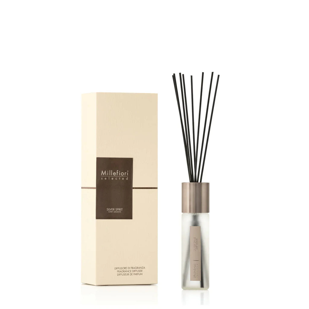 Millefiori Selected - Bâtonnets diffuseurs 350 ml - Silver Spirit
