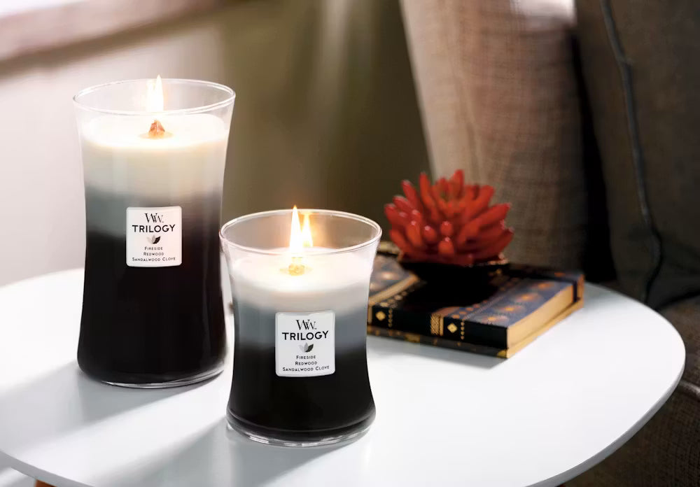 WoodWick - Trilogy Warm Woods Medium Geurkaars