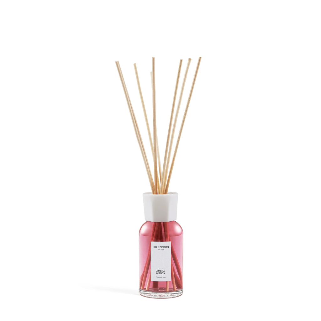 Millefiori Milano - Geurstokjes 250 ml - Ambra & Rosa