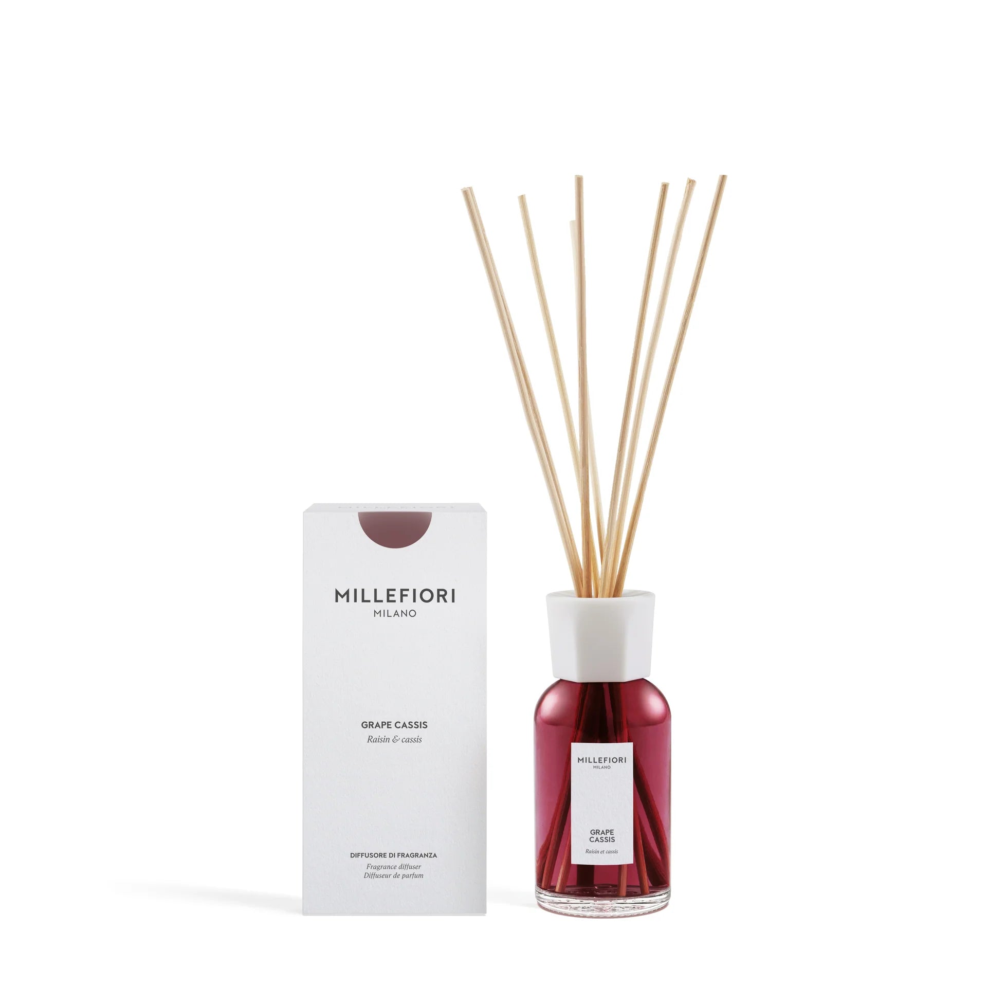 Millefiori Milano - Geurstokjes 250 ml - Grape Cassis
