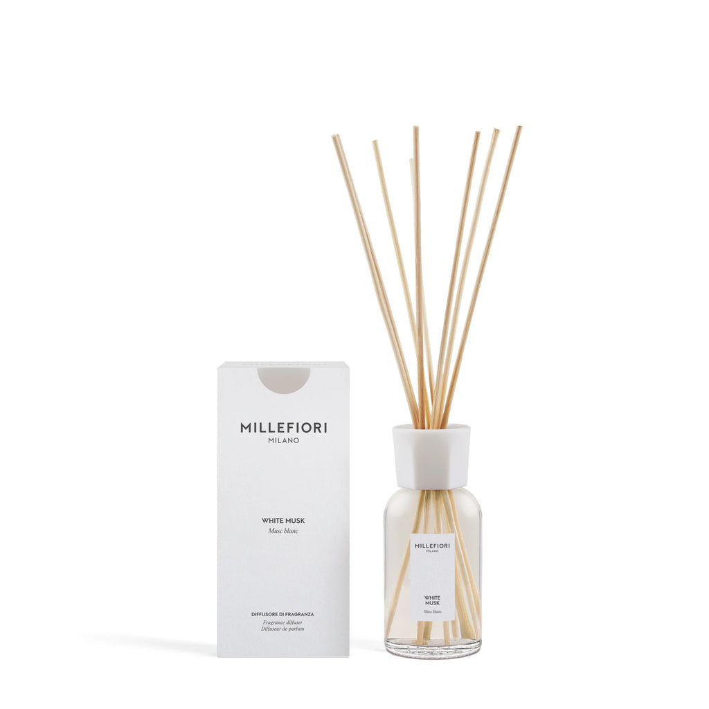 Millefiori Milano - Geurstokjes 250 ml - White Musk