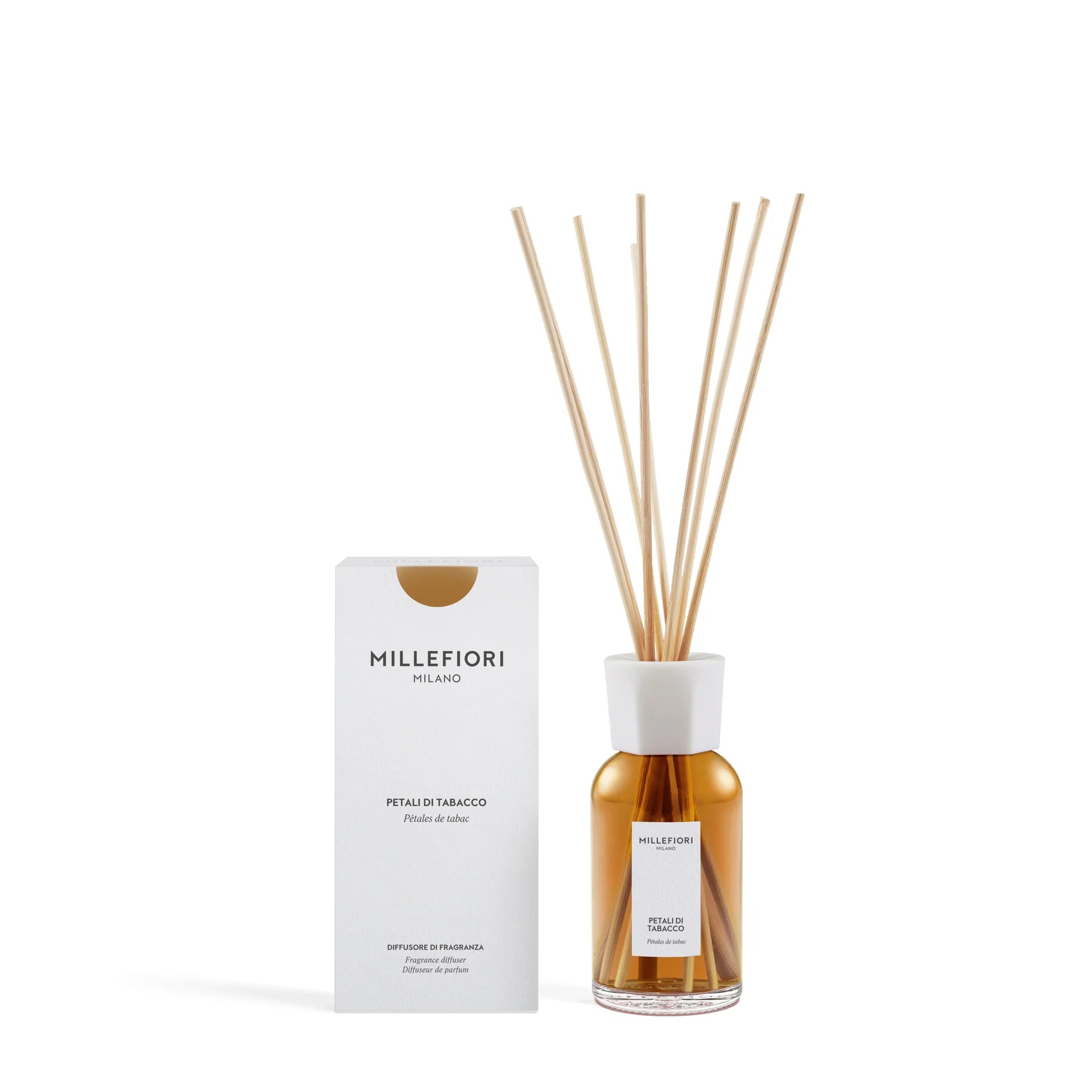 Millefiori Milano - Geurstokjes 250 ml - Petali di Tabacco