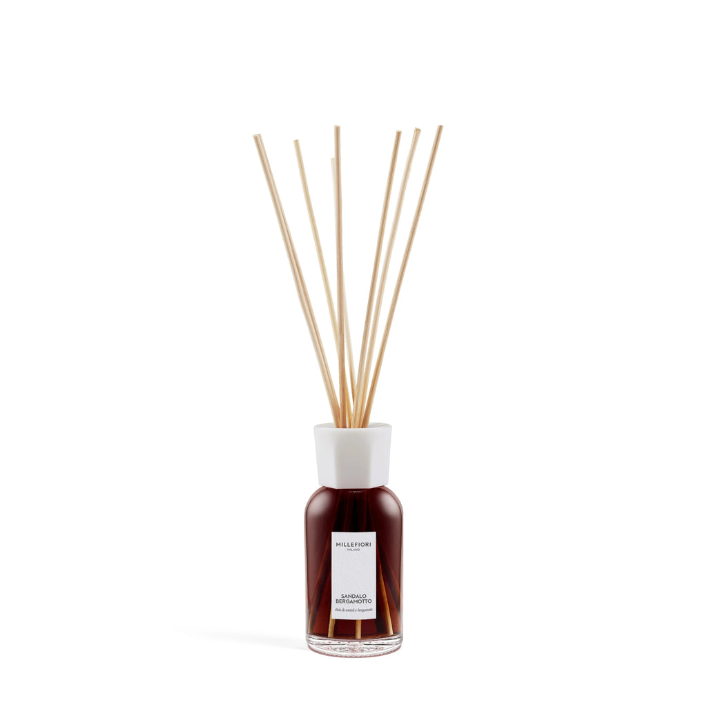 Millefiori Milano - Geurstokjes 250 ml - Sandalo Bergamotto