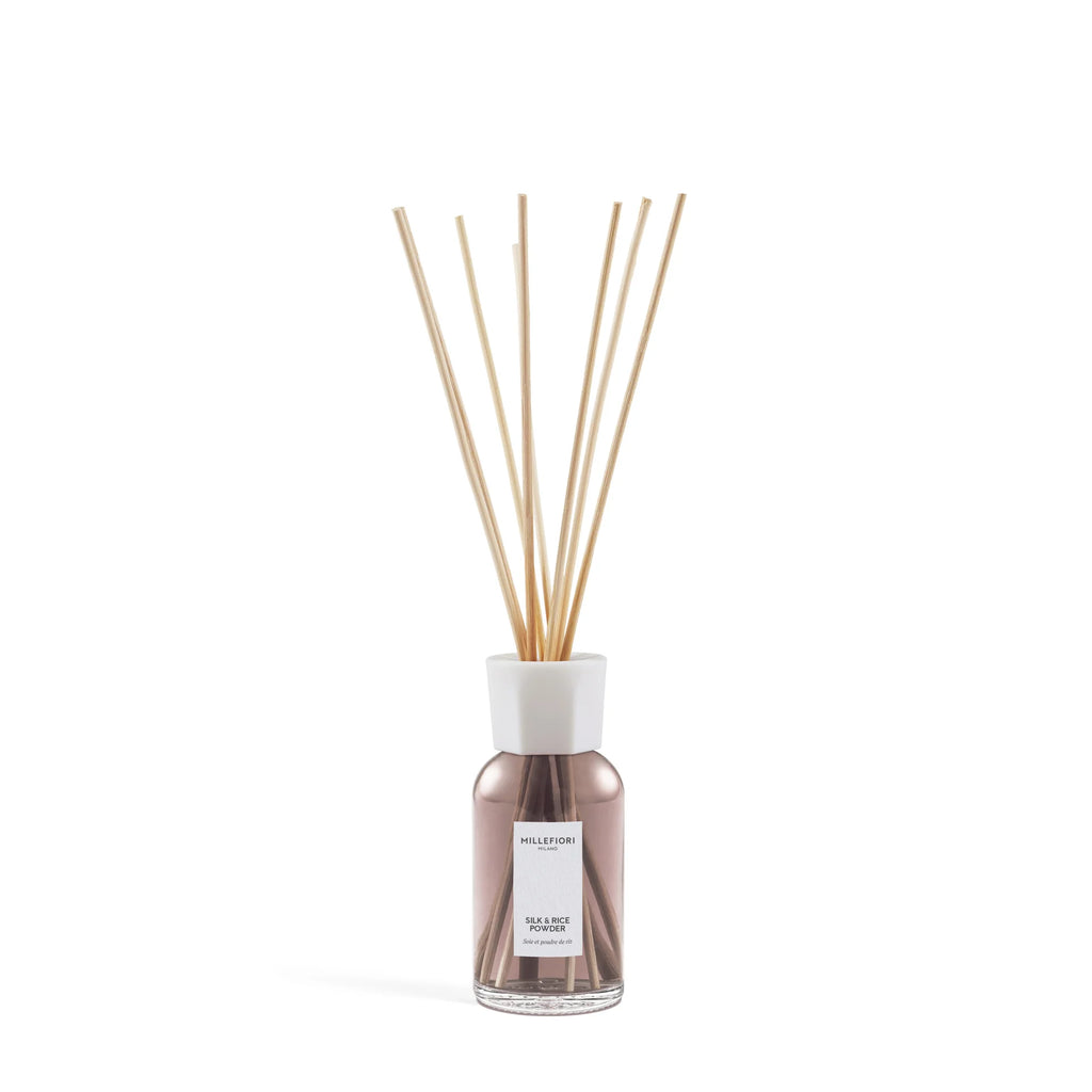 Millefiori Milano - Geurstokjes 250 ml - Silk & Rice Powder