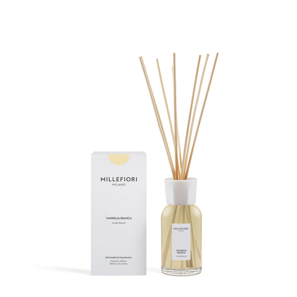 Millefiori Milano - Geurstokjes 250 ml - Vaniglia Bianca