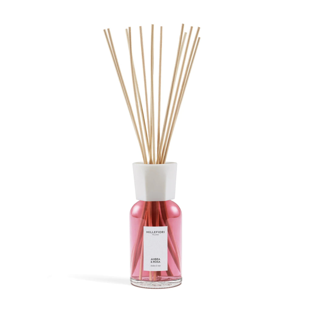 Millefiori Milano - Geurstokjes 500 ml - Ambra & Rosa