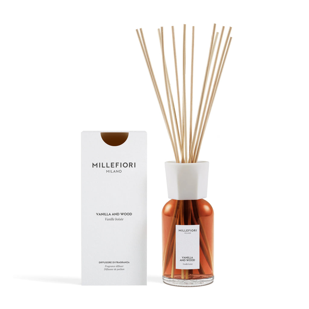 Millefiori Milano - Geurstokjes 500 ml - Vanilla & Wood