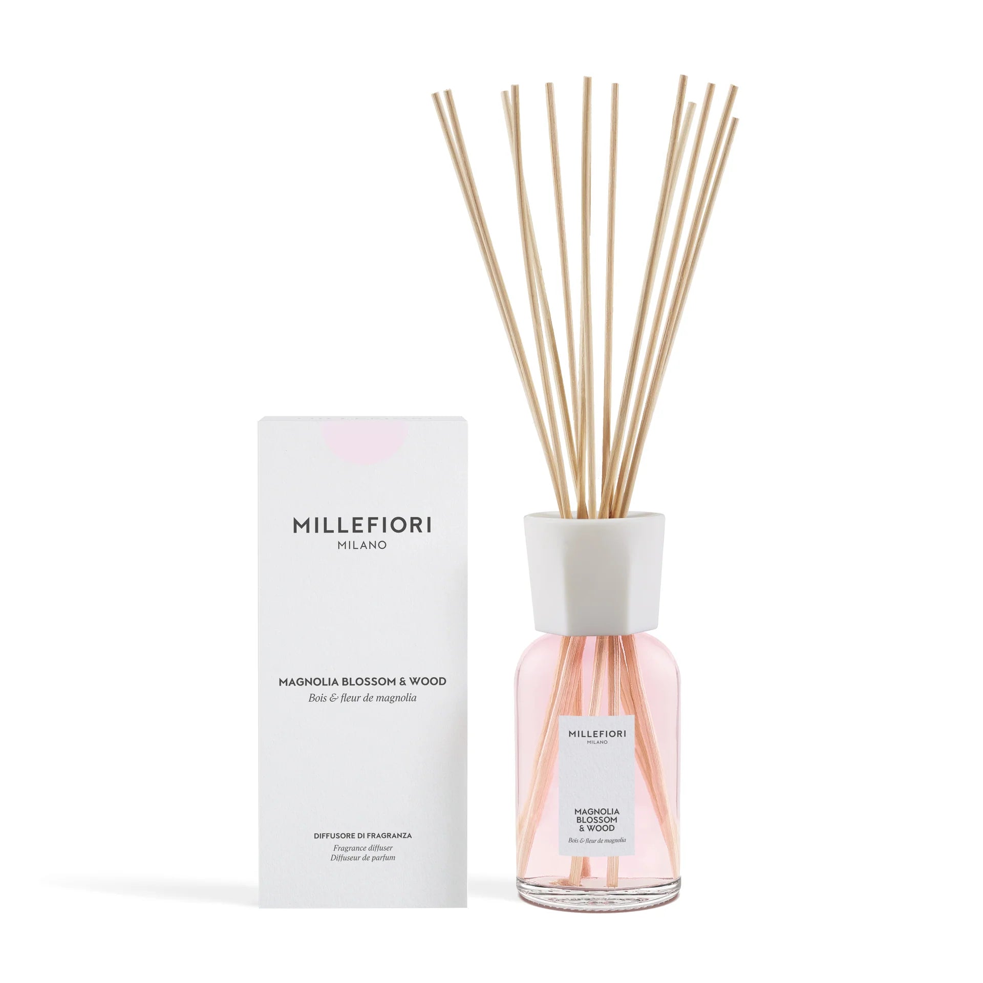 Millefiori Milano - Geurstokjes 500 ml - Magnolia Blossom & Wood