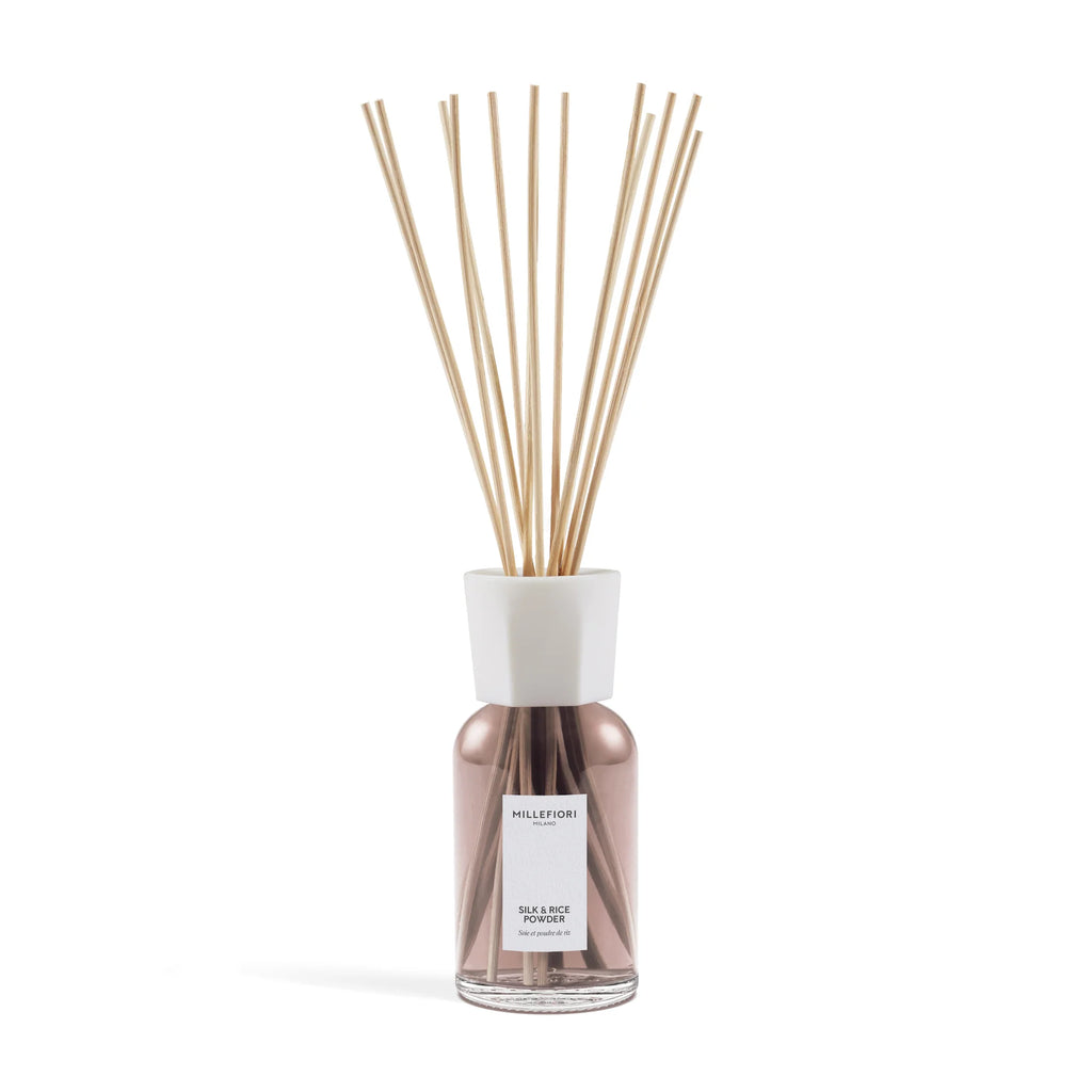 Millefiori Milano - Geurstokjes 500 ml - Silk & Rice Powder