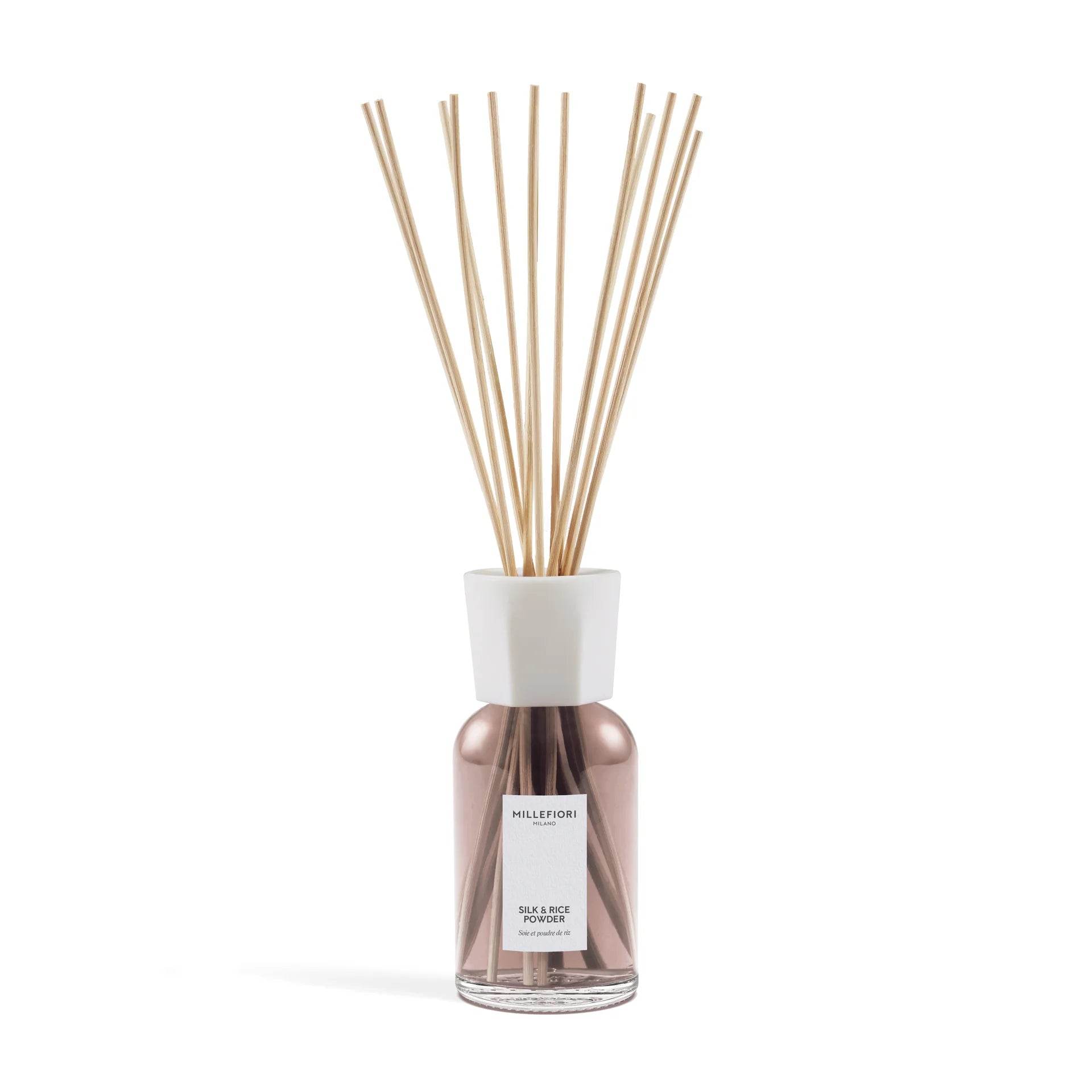 Millefiori Milano - Geurstokjes 500 ml - Silk & Rice Powder