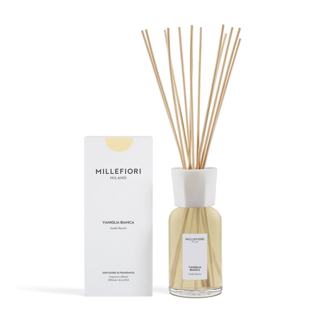 Millefiori Milano - Bâtonnets parfumés 500 ml - Vaniglia Bianca