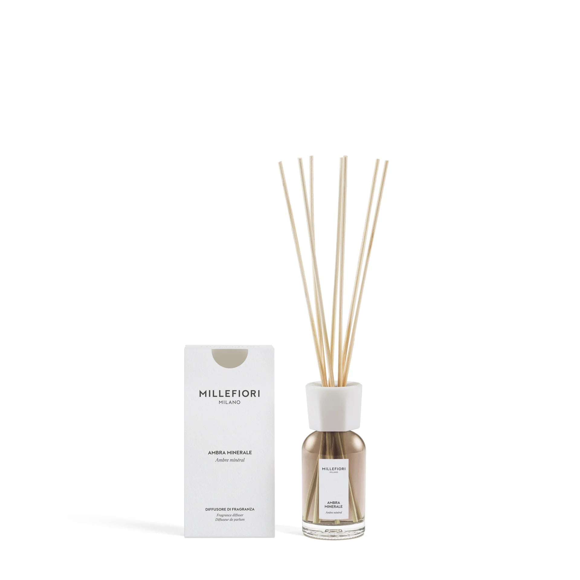 Millefiori Milano - Geurstokjes 100 ml - Ambra Minerale