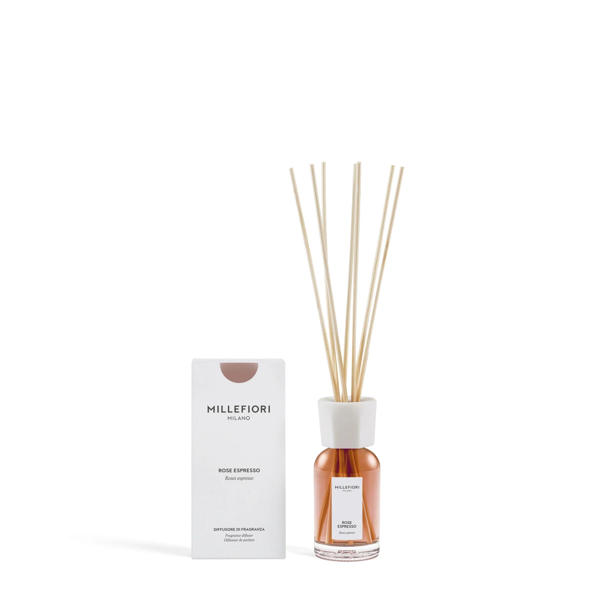 Millefiori Milano - Geurstokjes 100 ml - Rose Espresso