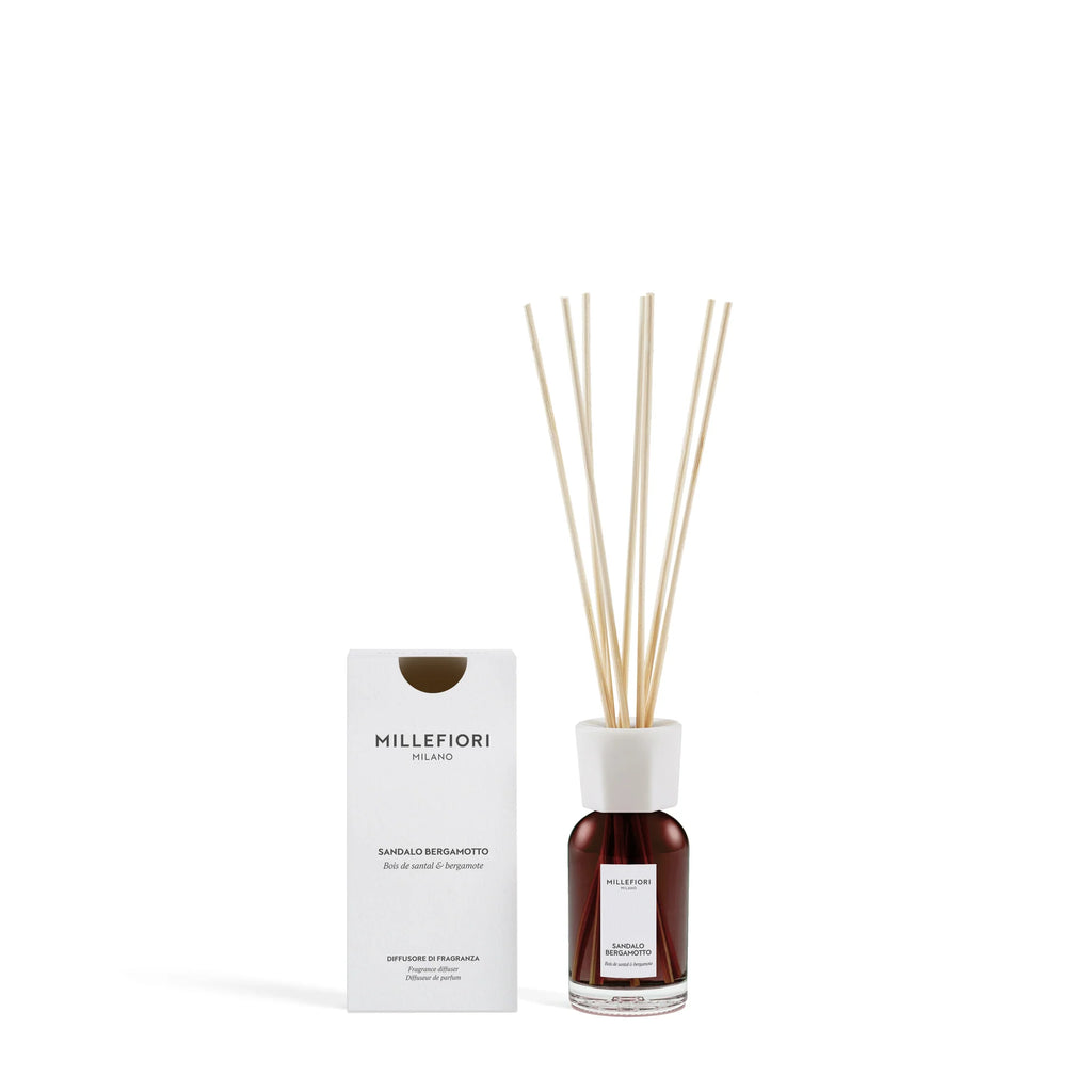 Millefiori Milano - Geurstokjes 100 ml - Sandalo Bergamotto