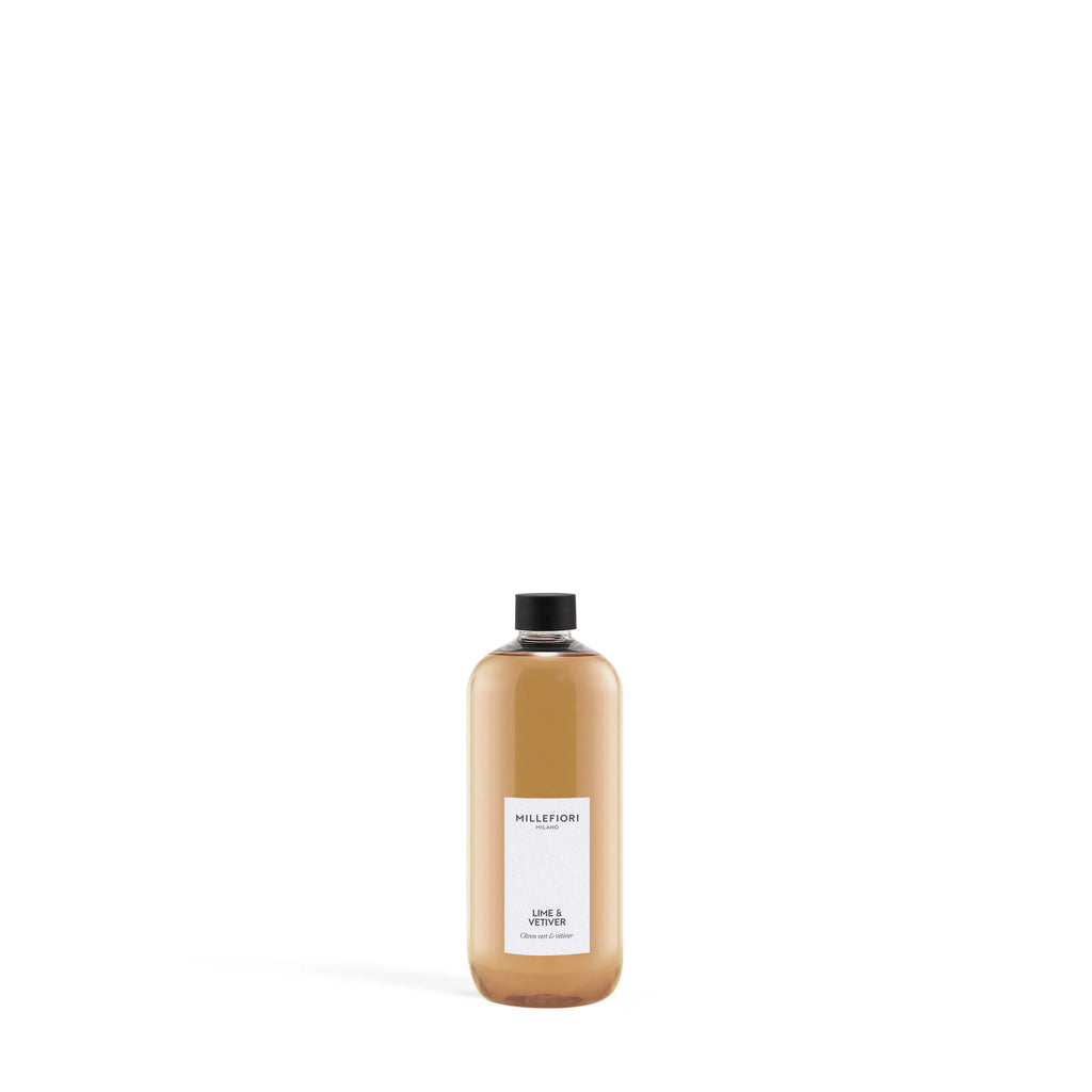 Millefiori Milano - Navulling voor Geurstokjes 500 ml - Lime & Vetiver