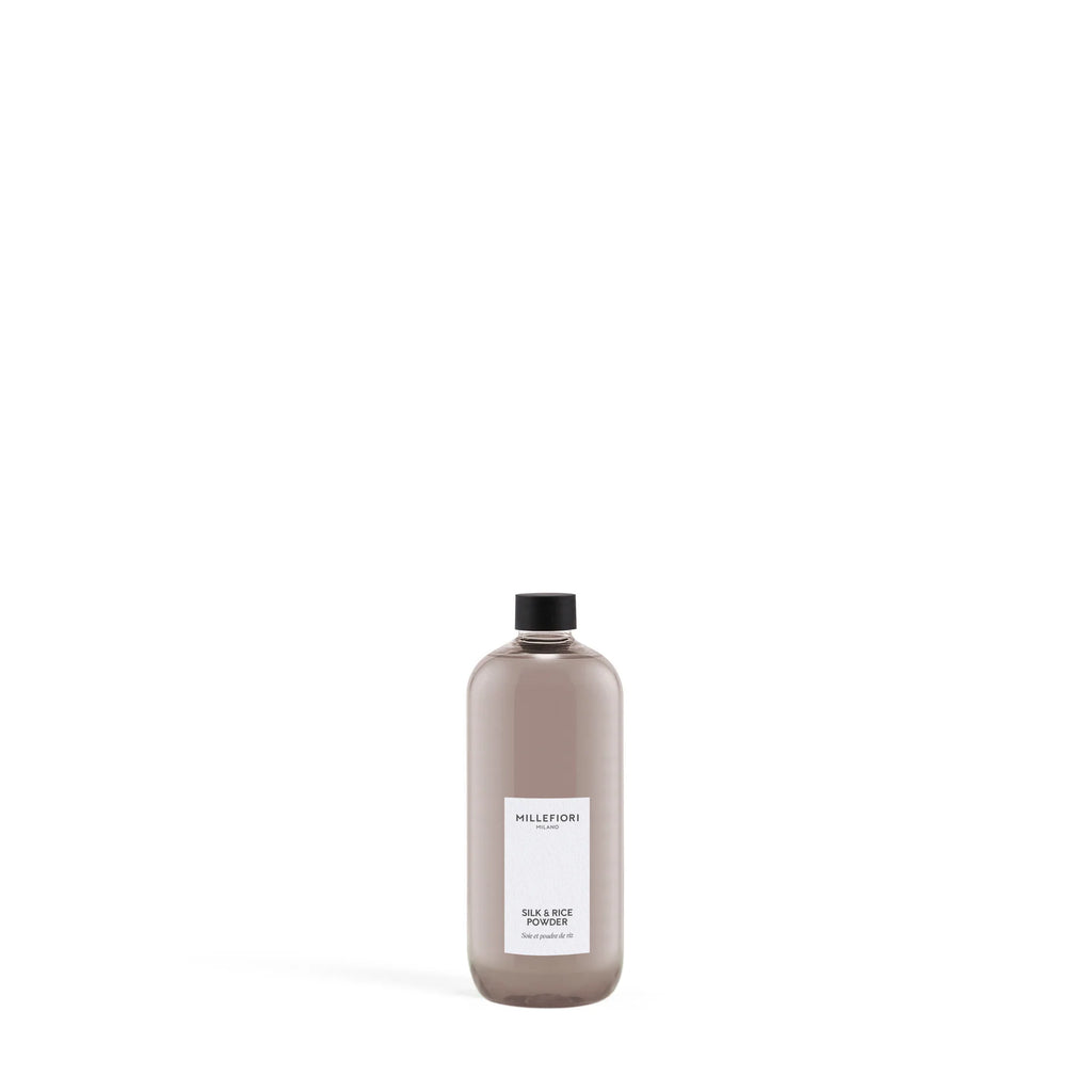Millefiori Milano - Navulling voor Geurstokjes 500 ml - Silk & Rice Powder