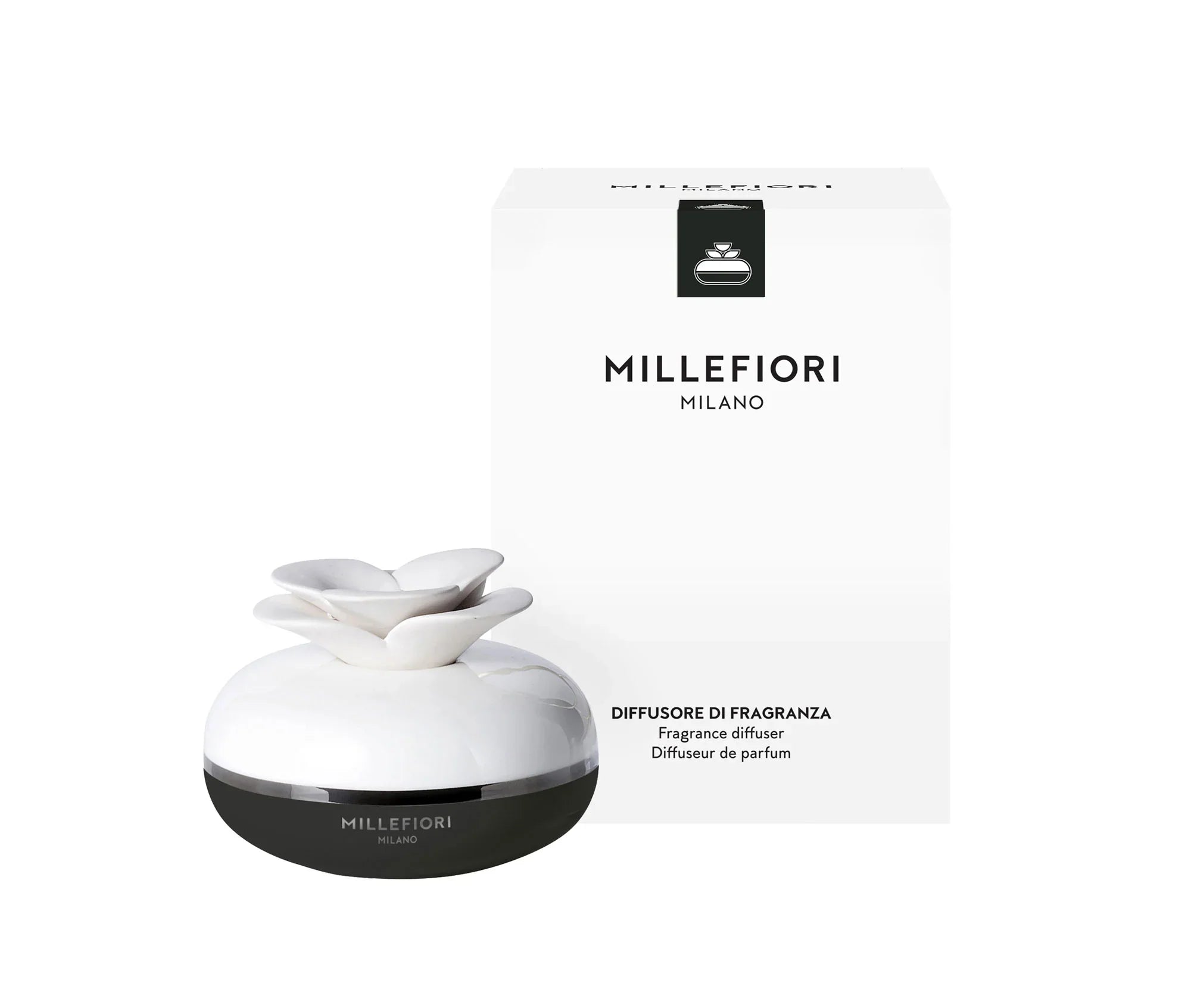 Millefiori Milano - Diffuseur Fleur - Noir