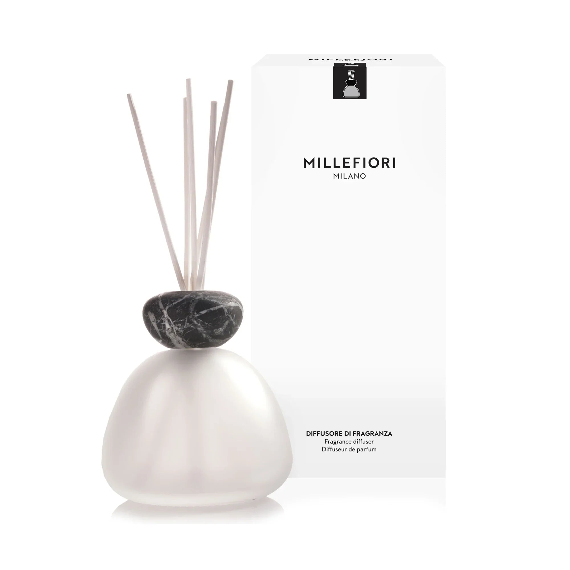 Millefiori Milano - Air Design Marbre Verre Mat - Bouchon Noir