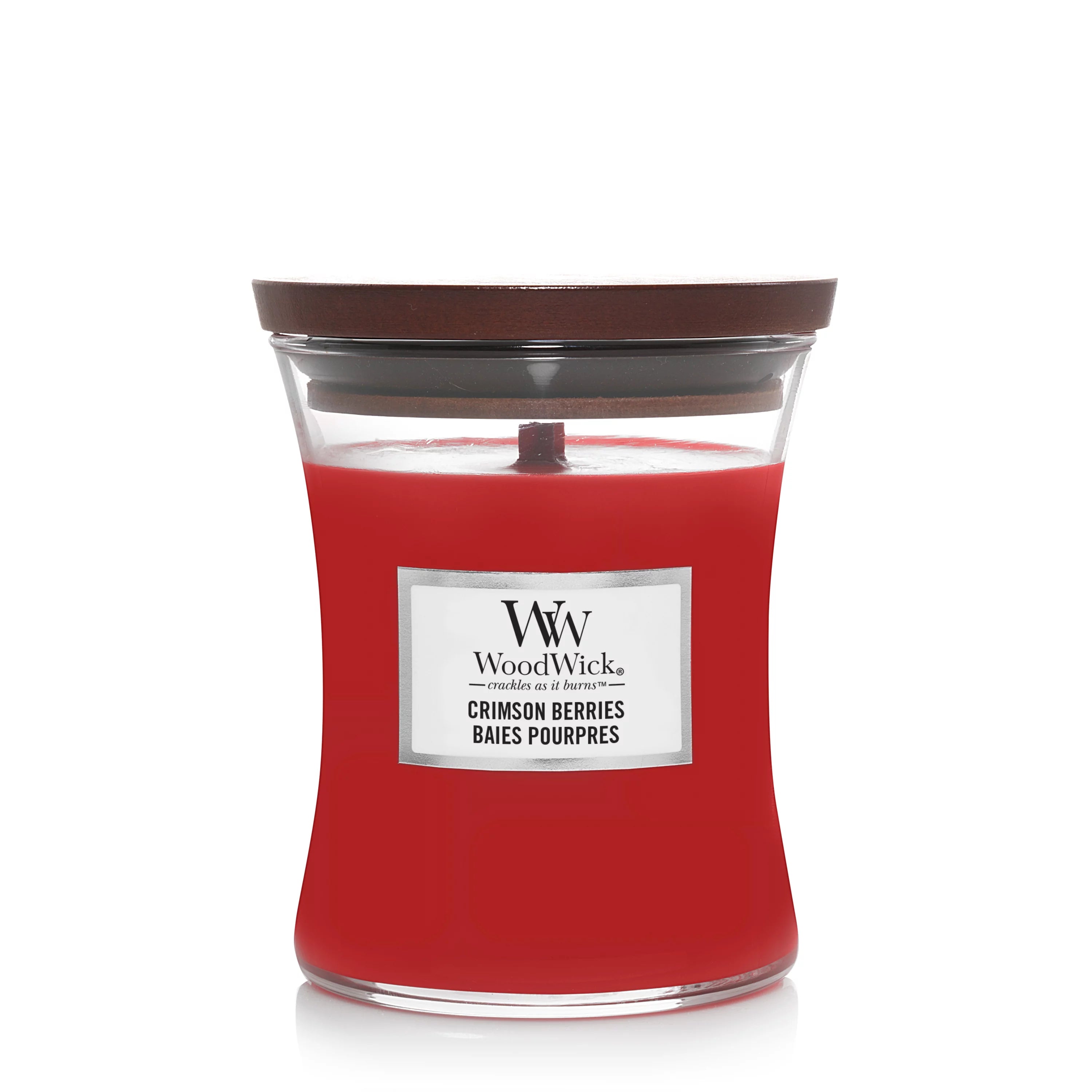 WoodWick - Crimson Berries Medium Geurkaars