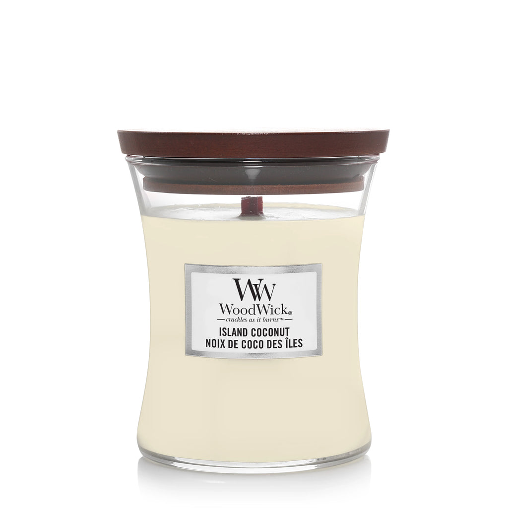 WoodWick - Island Coconut Medium Geurkaars