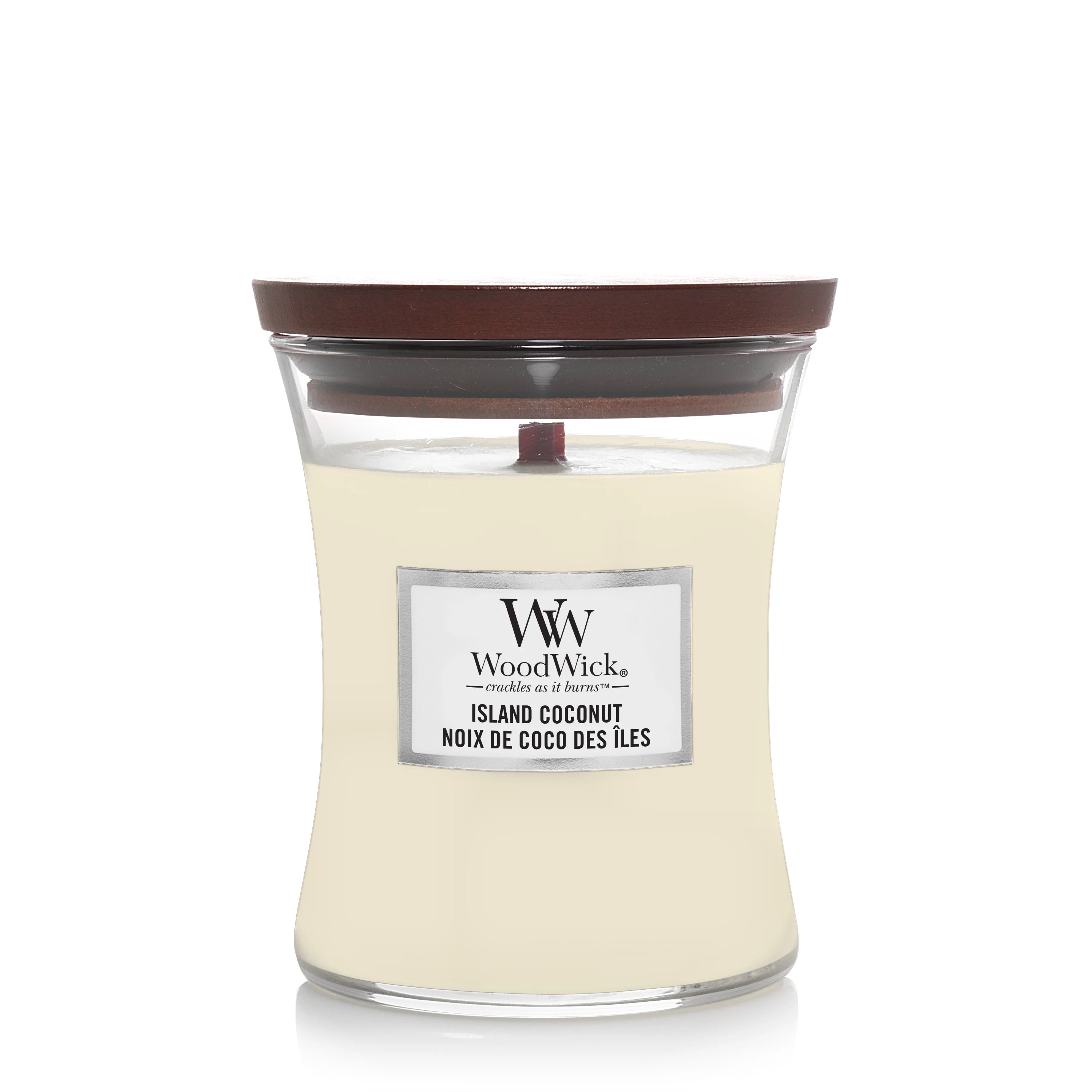 WoodWick - Island Coconut Medium Geurkaars