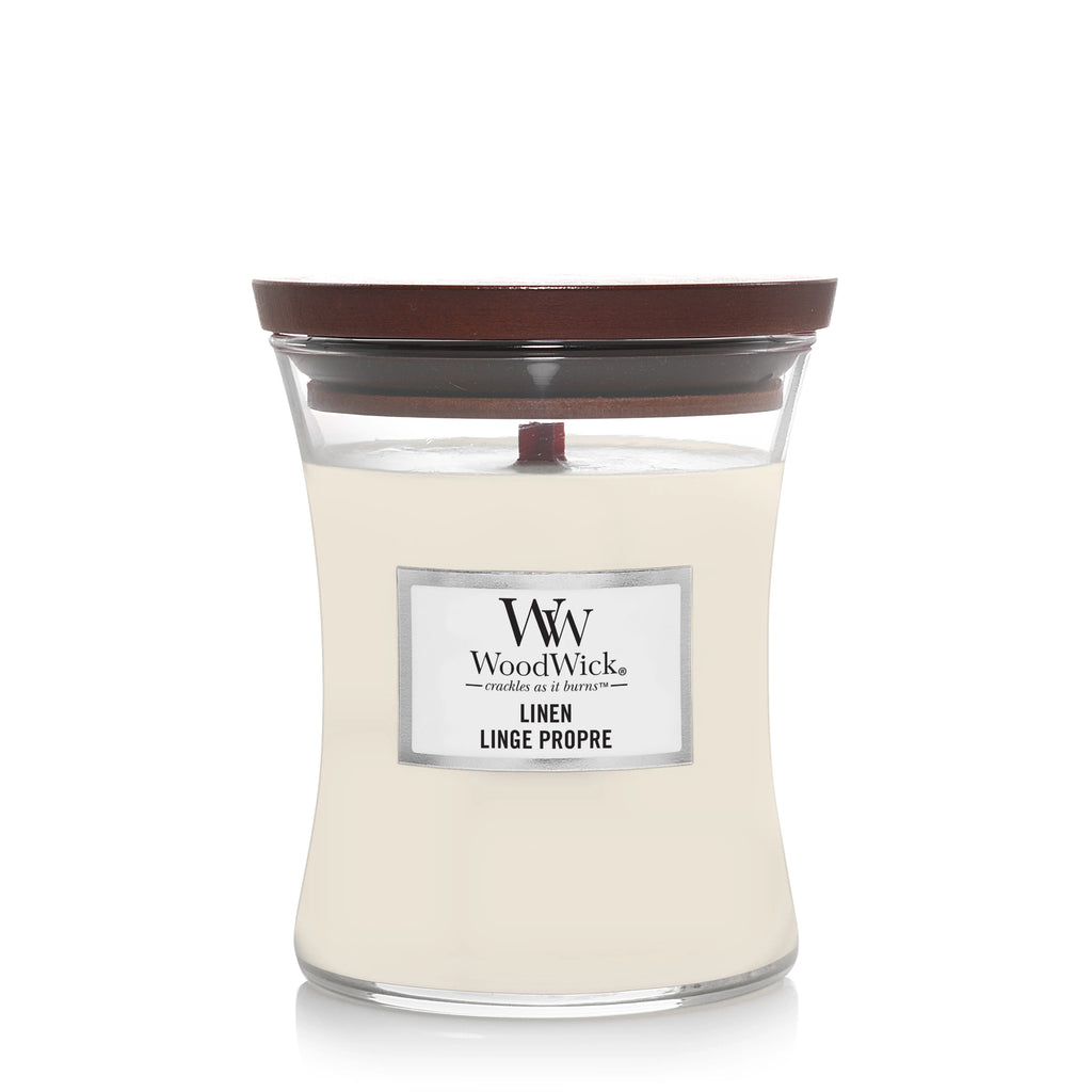 WoodWick - Linen Medium Geurkaars