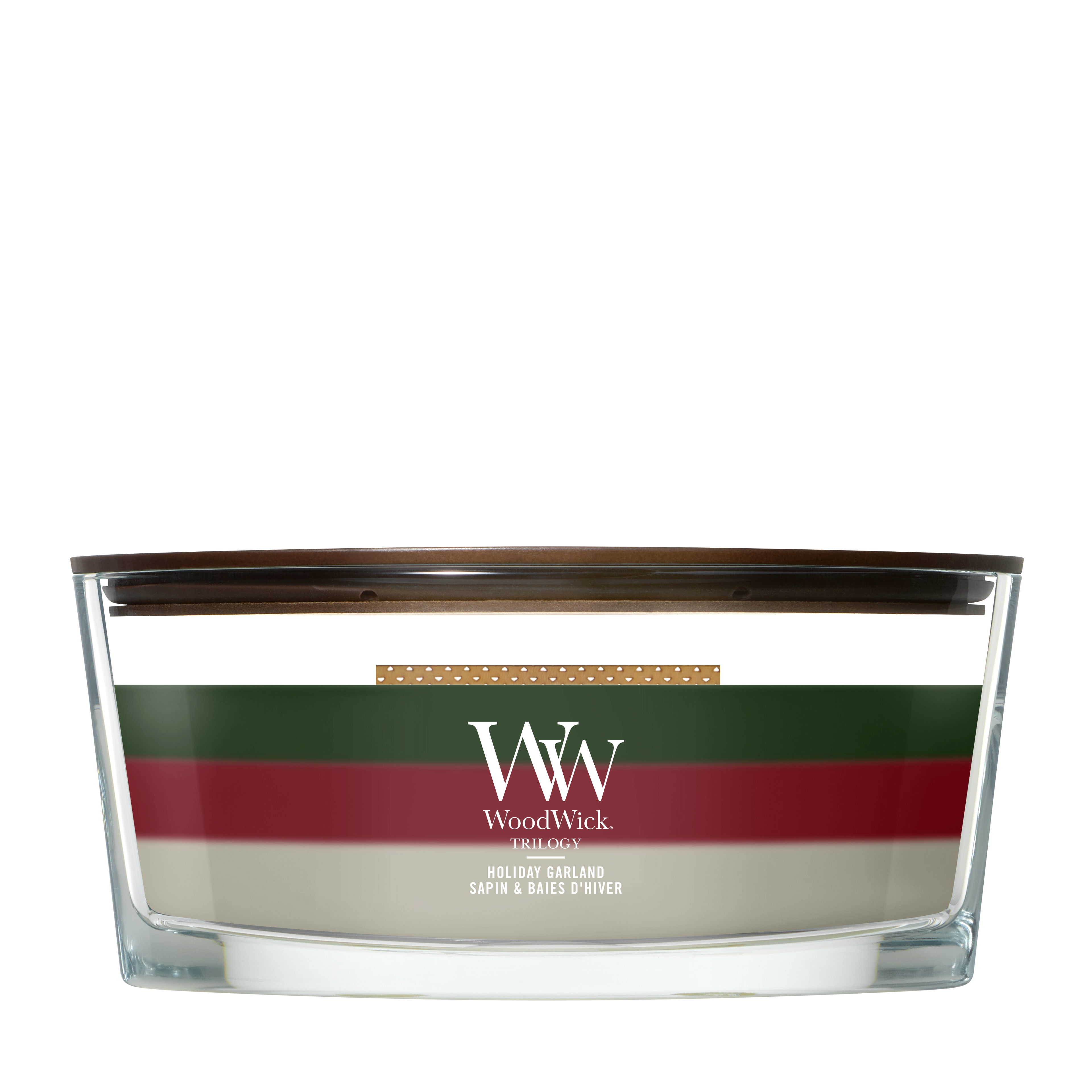 WoodWick - Trilogy Holiday Garland - Ellipse Geurkaars