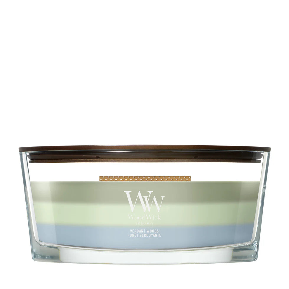 WoodWick - Trilogy Verdant Woods - Ellipse Geurkaars