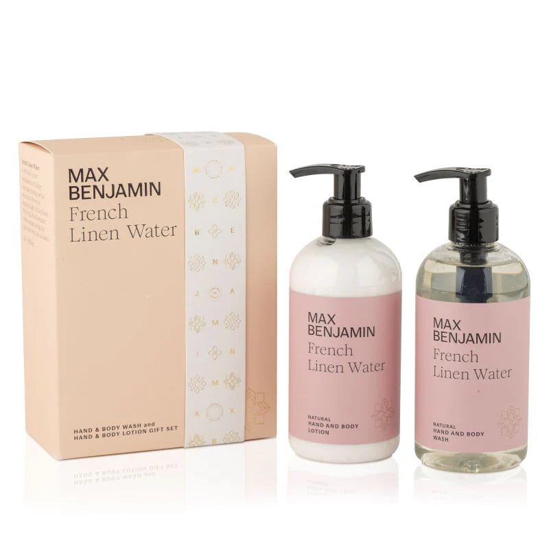 Max Benjamin - Hand & Body Cadeauset - French Linen Water