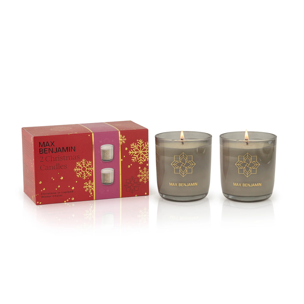 Max Benjamin - 2 Geurkaars Cadeauset - Winter Chalet & Christmas in Lapland