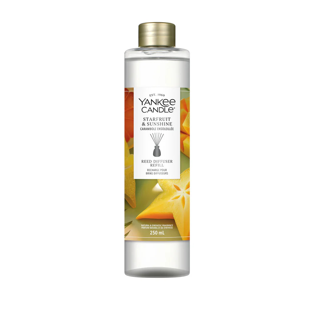 Yankee Candle - Starfruit & Sunshine - Navulling voor Geurstokjes 250 ml