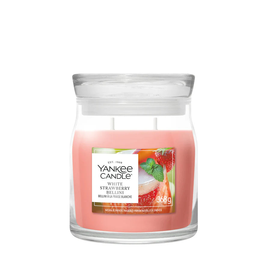 Yankee Candle - White Strawberry Bellini - Medium Jar