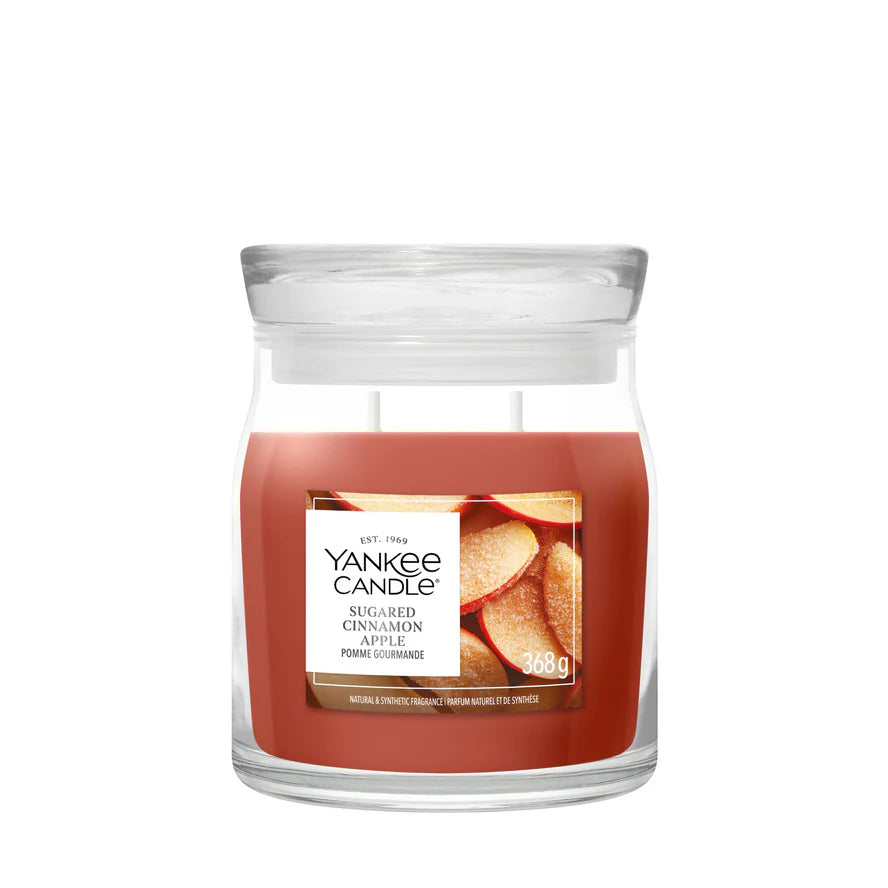 Yankee Candle - Pomme Cannelle Sucrée - Moyenne Jarre