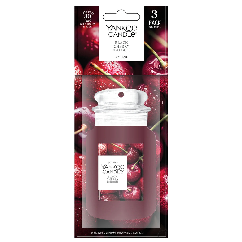 Yankee Candle - Black Cherry - Car Jar 3-Pack