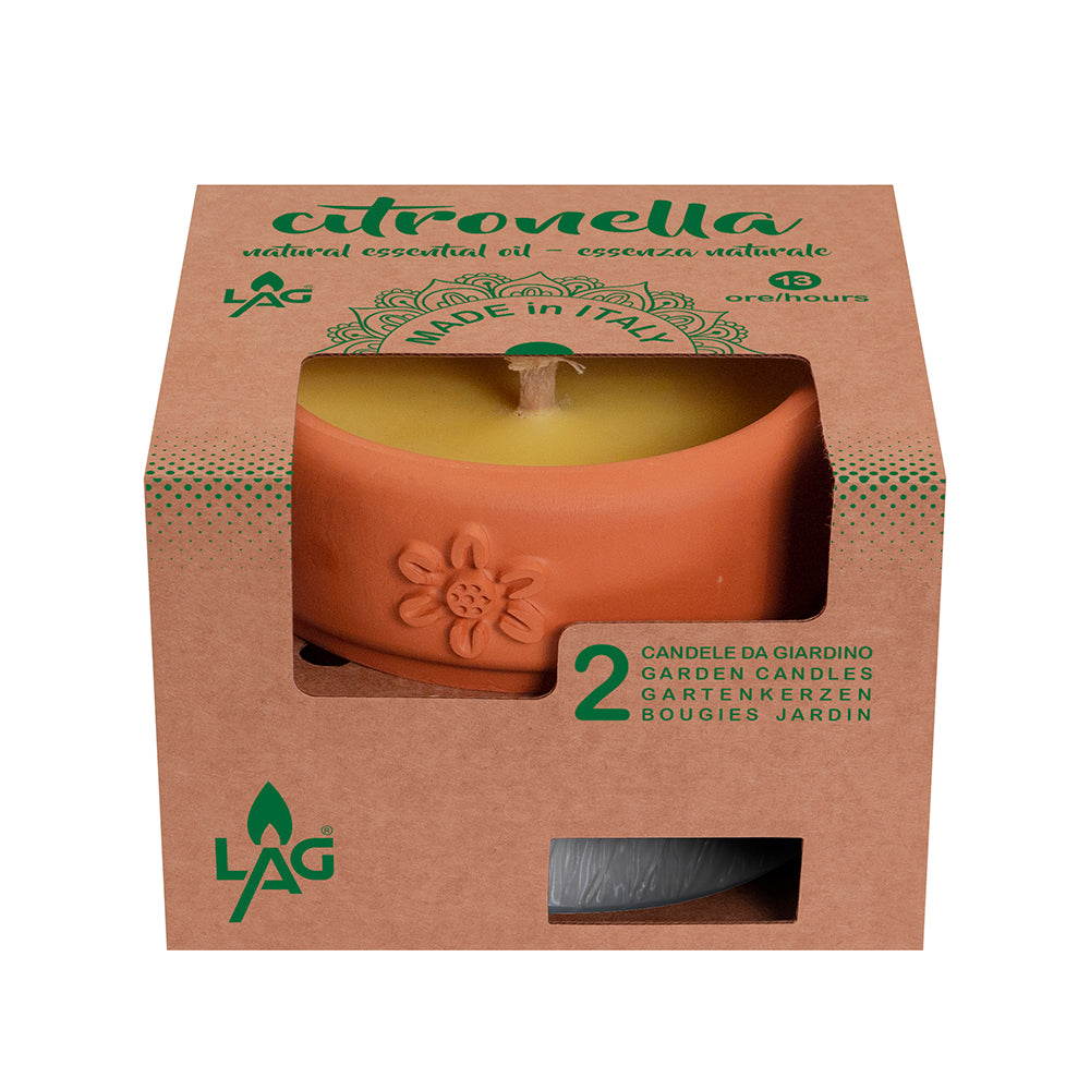 Graziani - Citronella Kaars Gift Set Freenight Large + Navulling - Outdoor