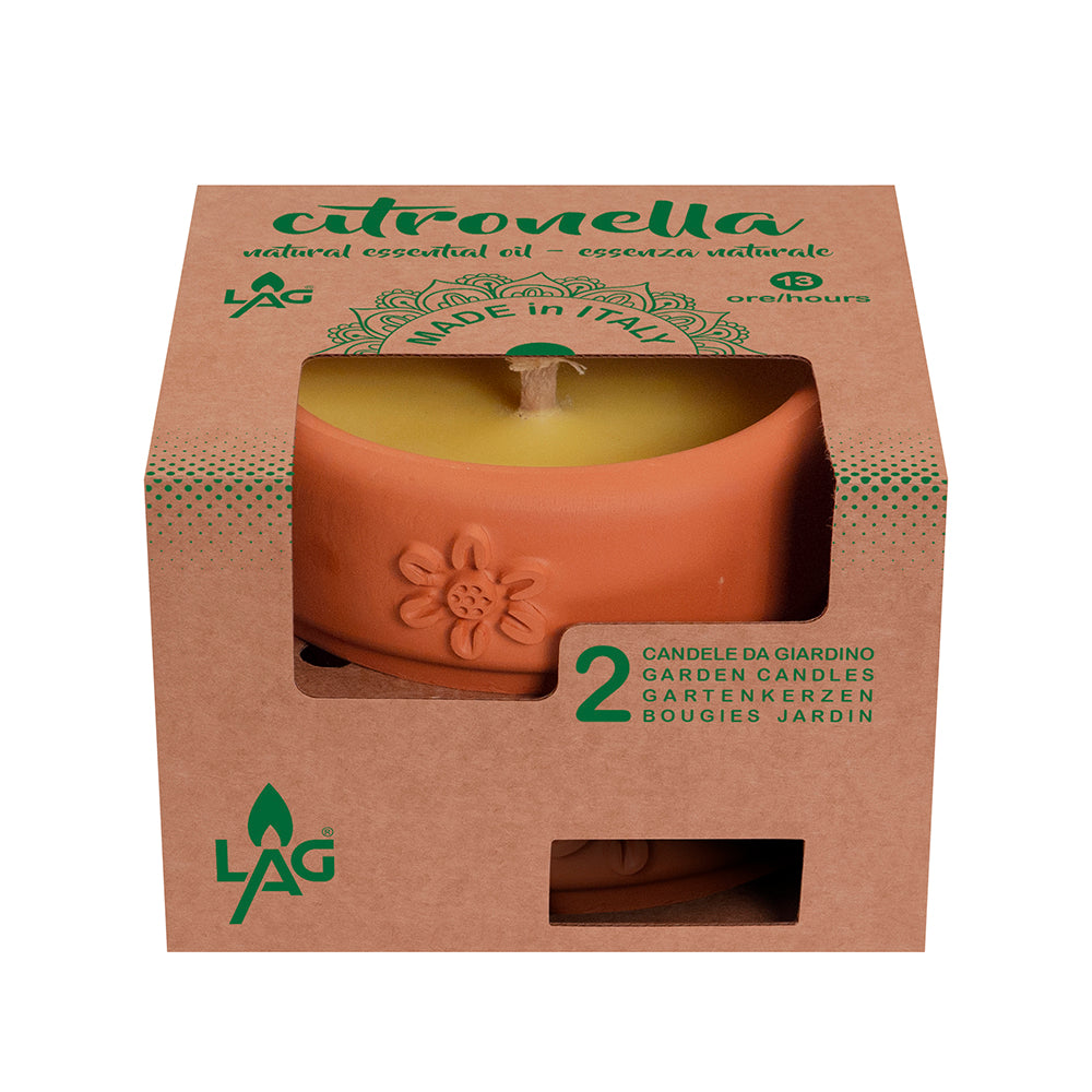 Graziani - Citronella Kaars Gift Set 2x Freenight Large - Outdoor