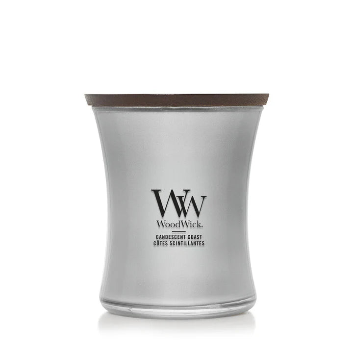 WoodWick - Precious Metals - Candescent Coast - Medium Geurkaars