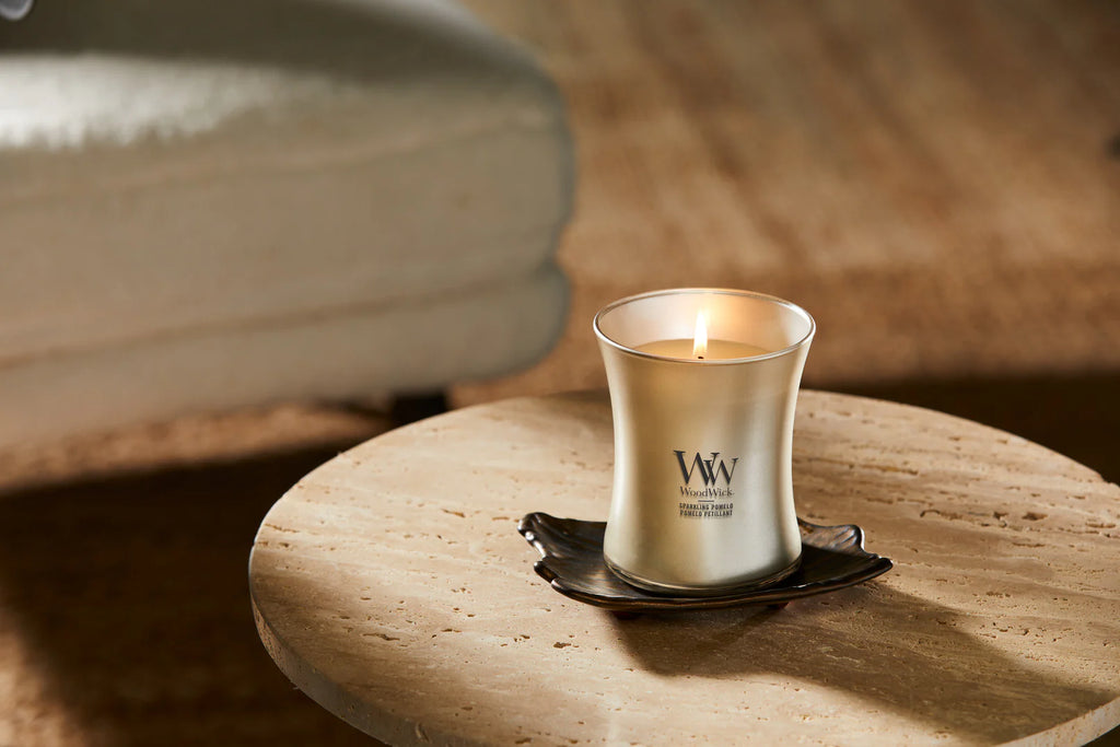 WoodWick - Precious Metals - Sparkling Pomelo - Bougie Moyenne