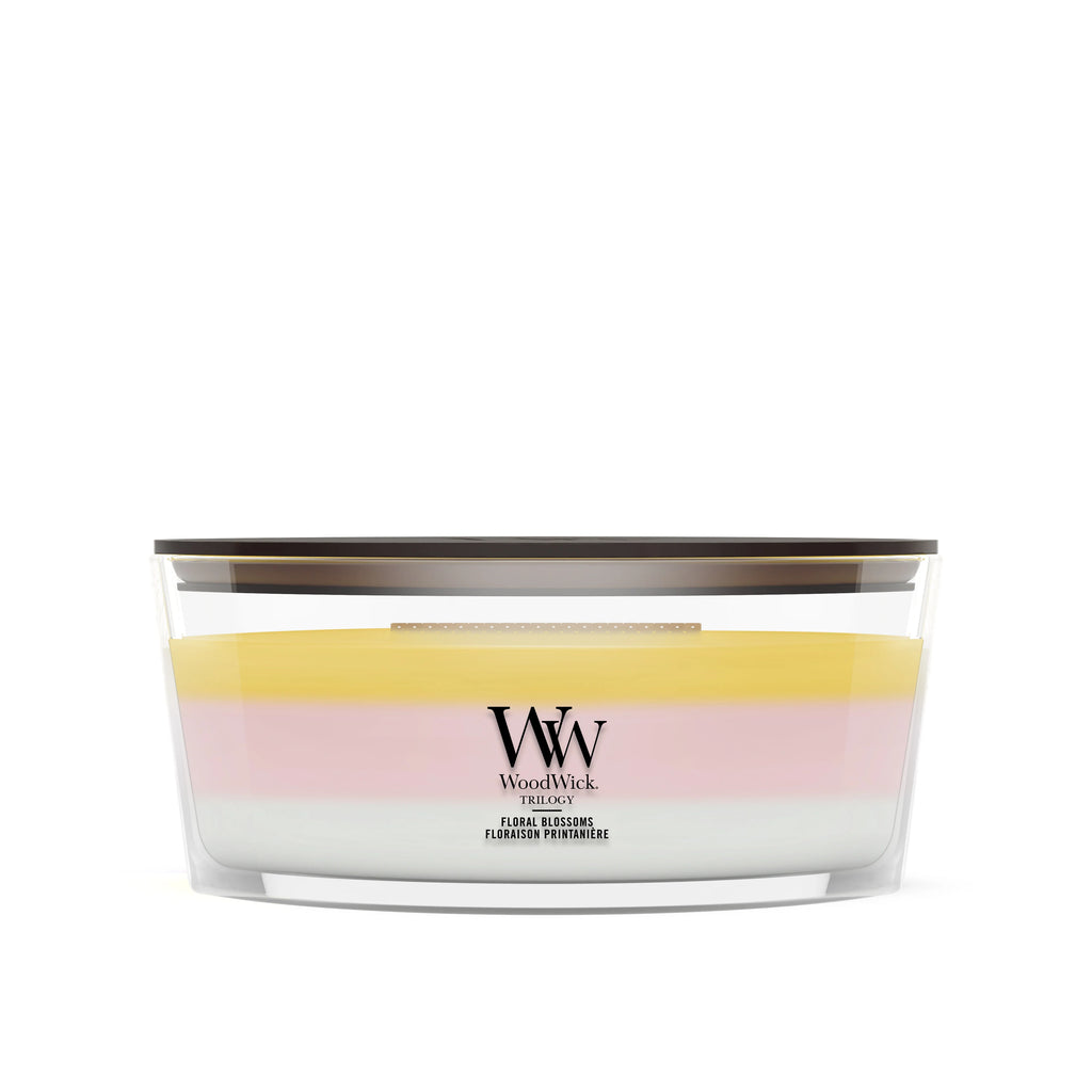 WoodWick - Trilogy Floral Blossoms - Ellipse Geurkaars