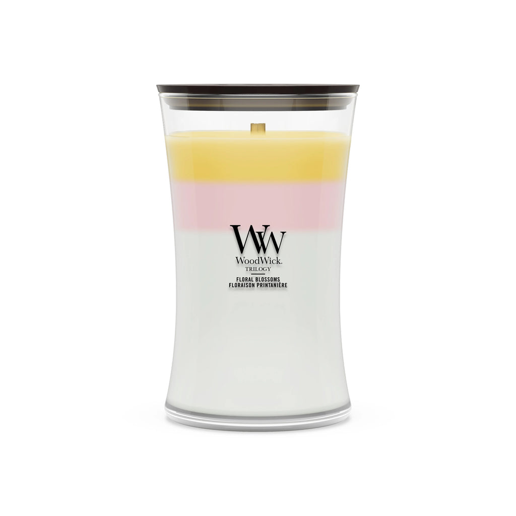 WoodWick - Trilogy Floral Blossoms - Large Geurkaars