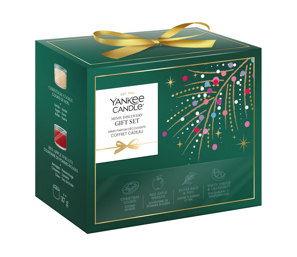 Yankee Candle - Gifted Moments - 4 Votives Remplis - Coffret Cadeau de Noël