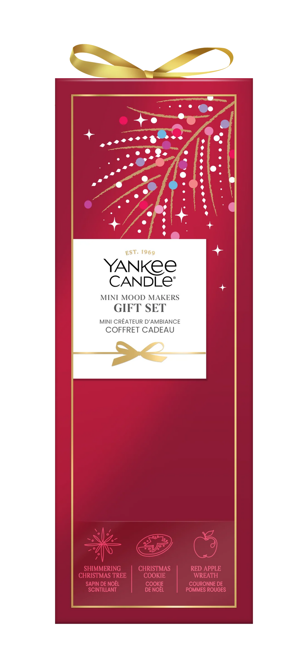 Yankee Candle - Gifted Moments - Lot de 3 Votives Remplies - Coffret Cadeau de Noël