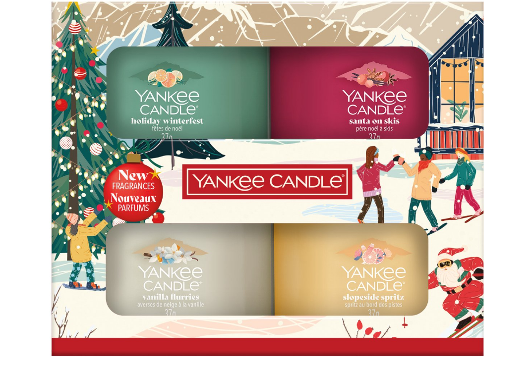 Yankee Candle - Apres Ski Collection - 4 Filled Votive - Kerst Cadeauset