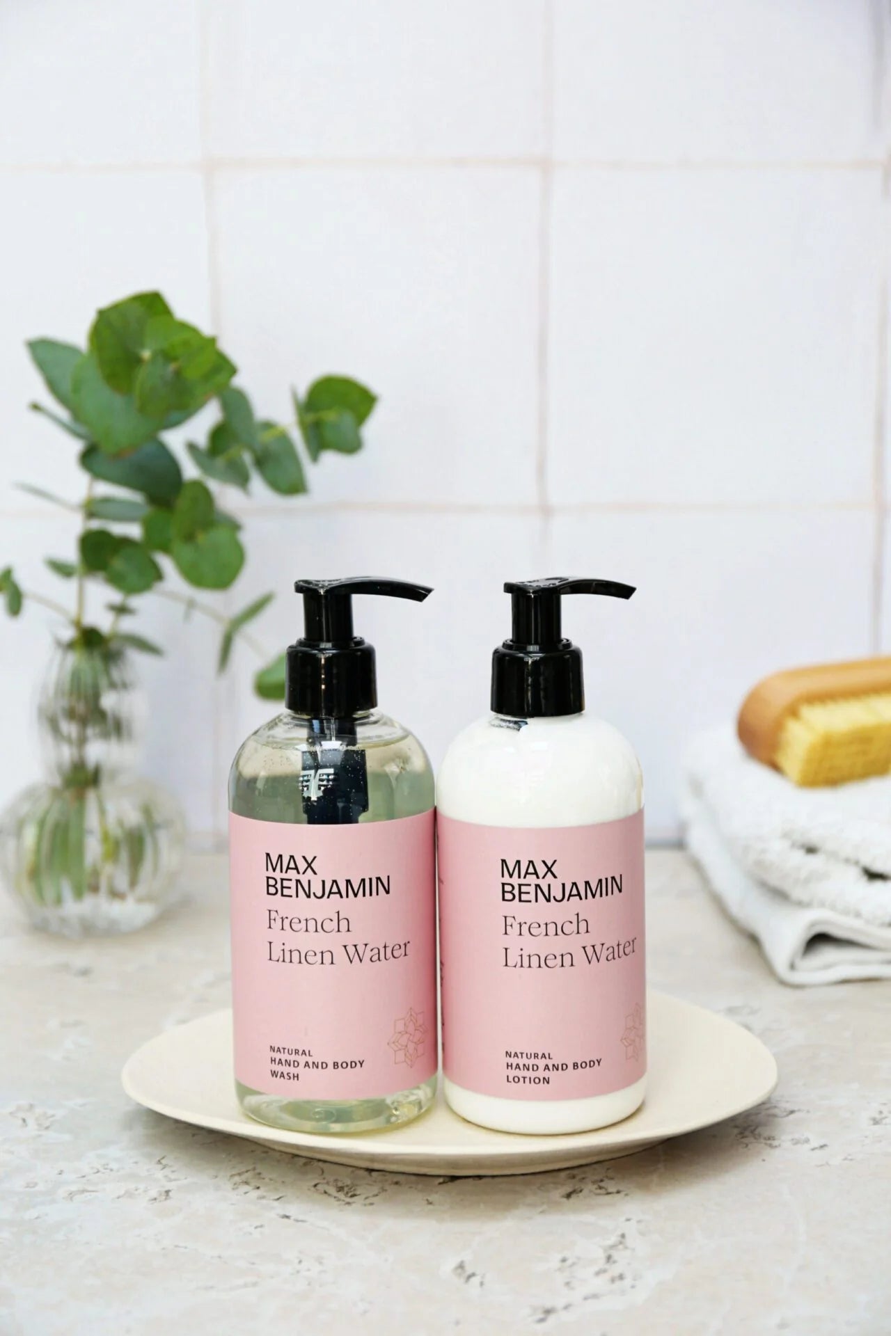 Max Benjamin - Hand & Body Cadeauset - French Linen Water
